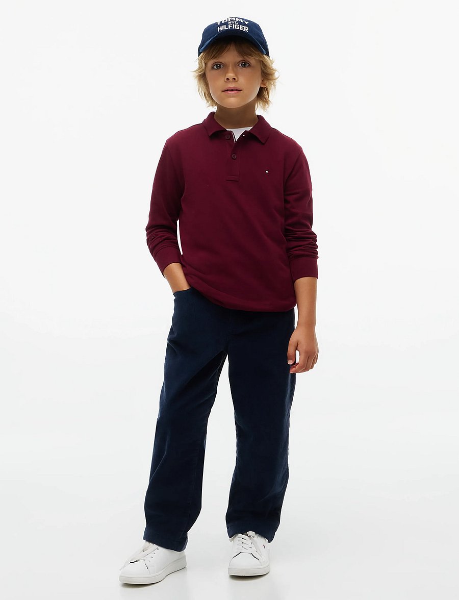 Tommy Hilfiger - REG POLO LS - långärmade pikéer - burgundy - 4