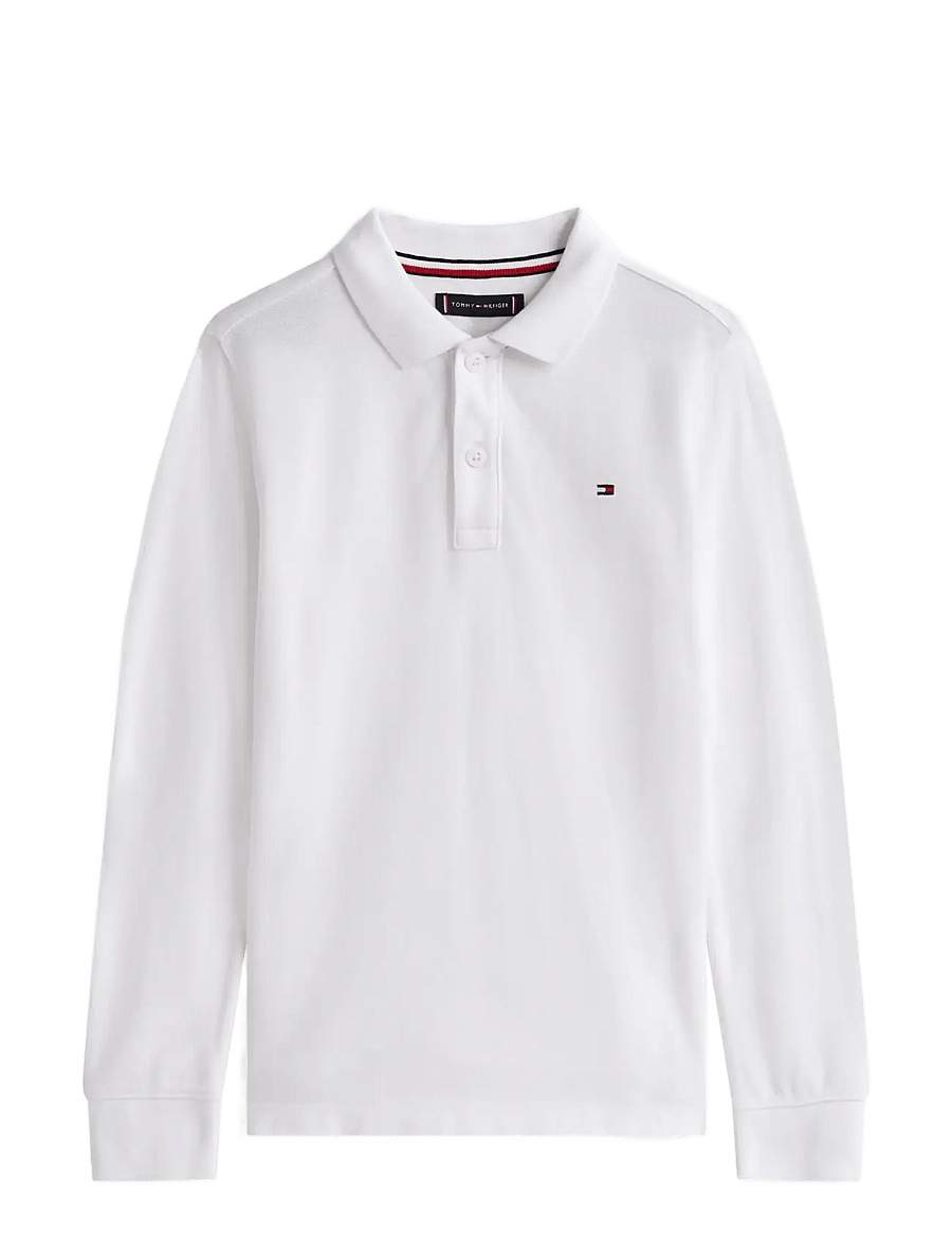 Tommy Hilfiger - REG POLO LS - långärmade pikéer - white - 0