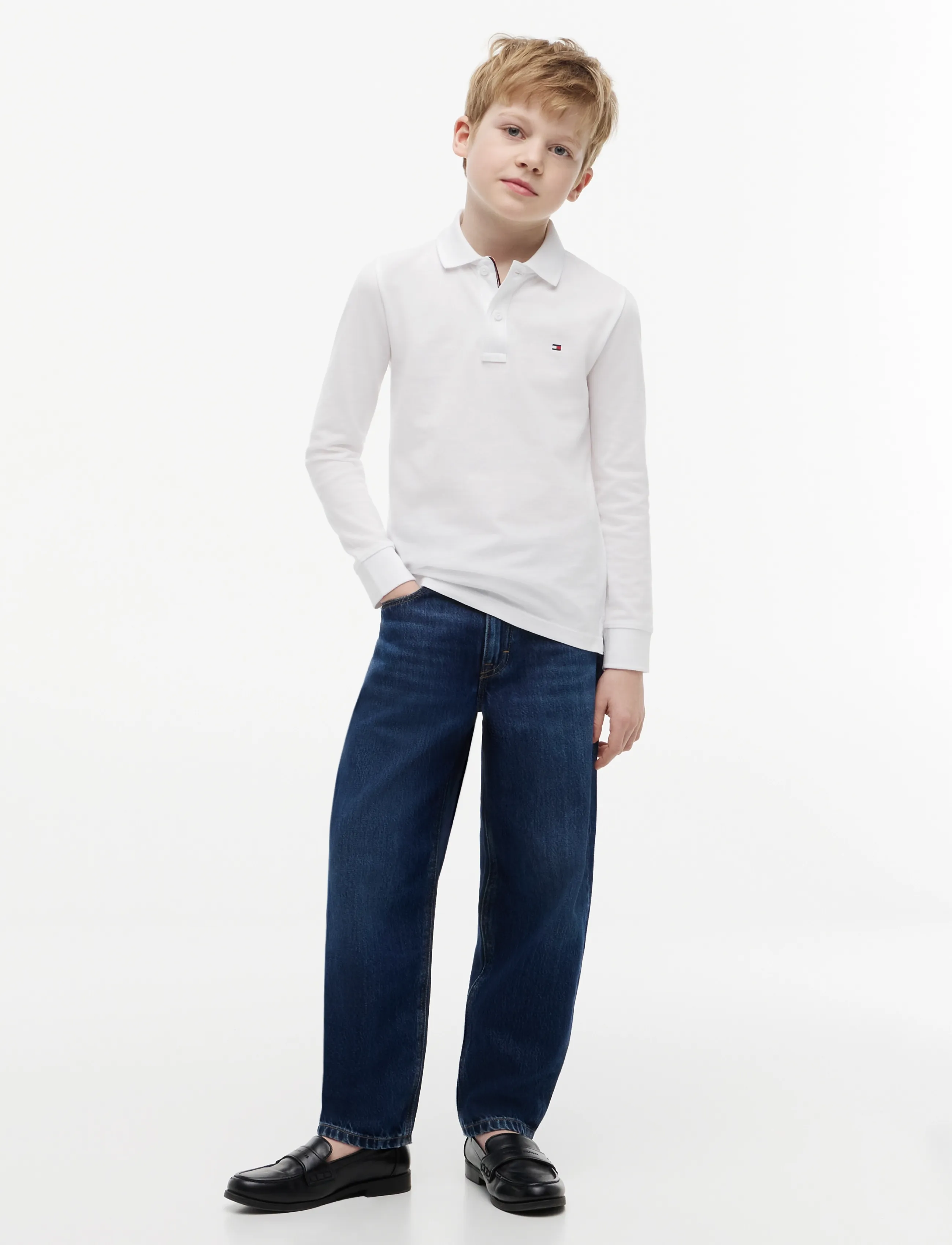 Tommy Hilfiger - REG POLO LS - långärmade pikéer - white - 1