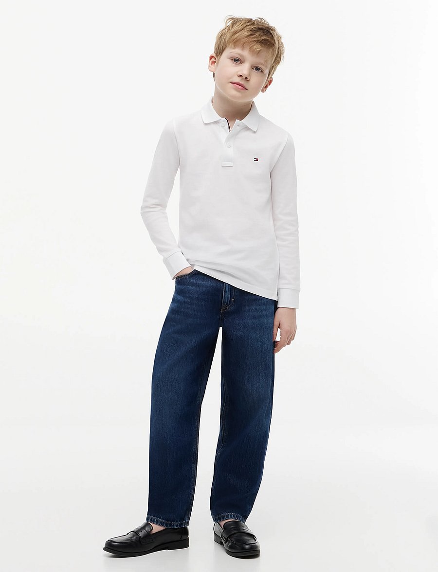 Tommy Hilfiger - REG POLO LS - långärmade pikéer - white - 1