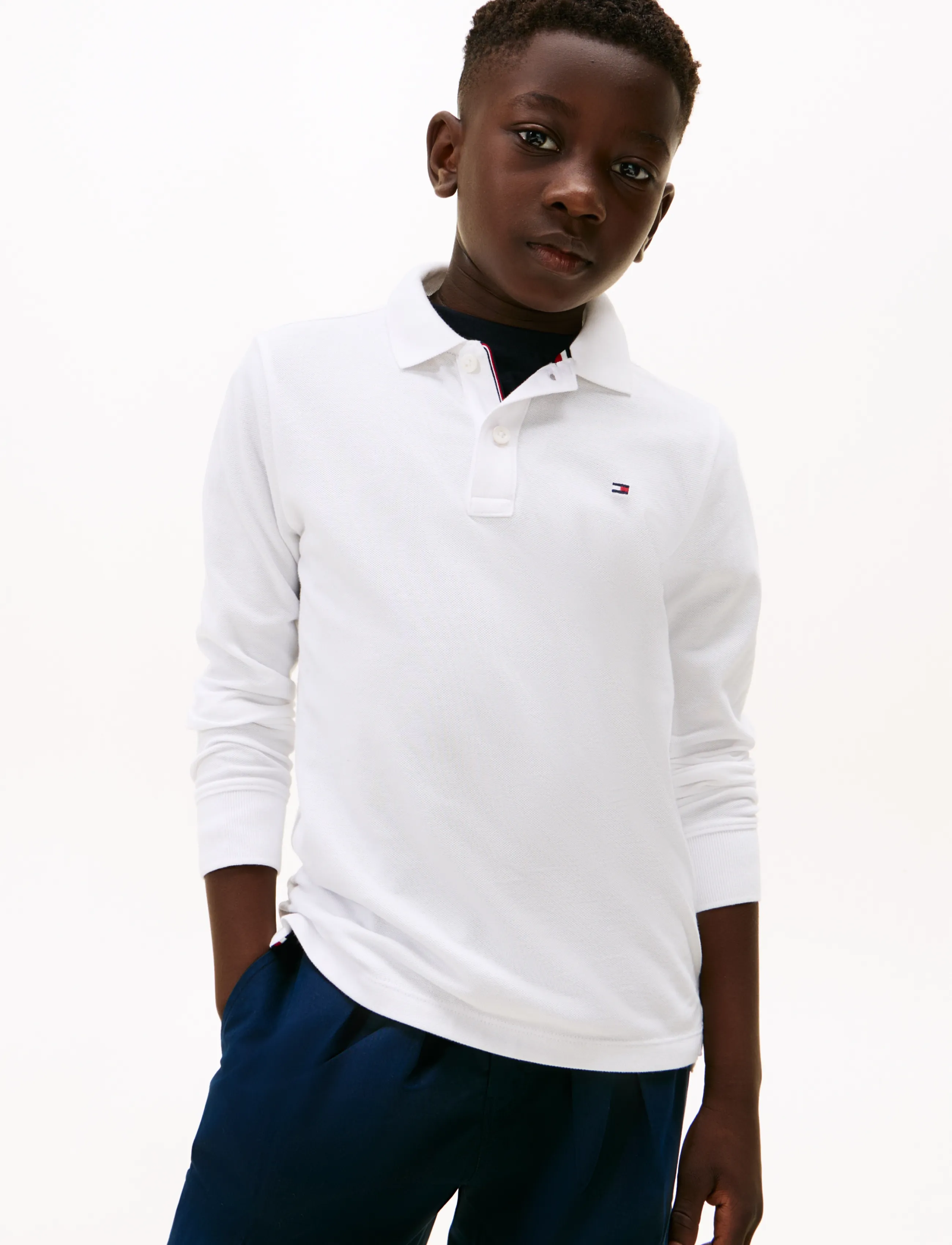 Tommy Hilfiger - REG POLO LS - långärmade pikéer - white - 3