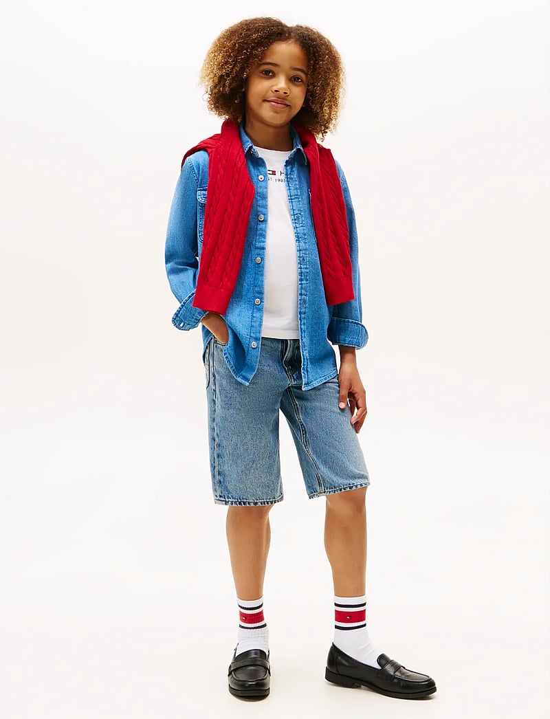 Tommy Hilfiger - MID BLUE DENIM SHIRT LS - långärmade skjortor - denim medium blue - 2