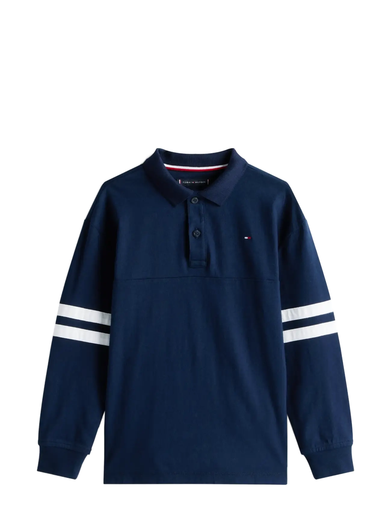 Tommy Hilfiger - TH MIXED GRAPHIC POLO LS - dark night navy - 1