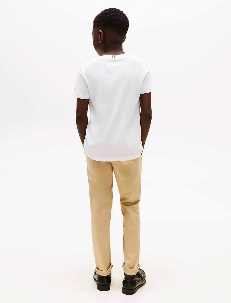 Tommy Hilfiger - TOMMY SCRIPT FLAG PRINT TEE SS - short-sleeved t-shirts - white - 3