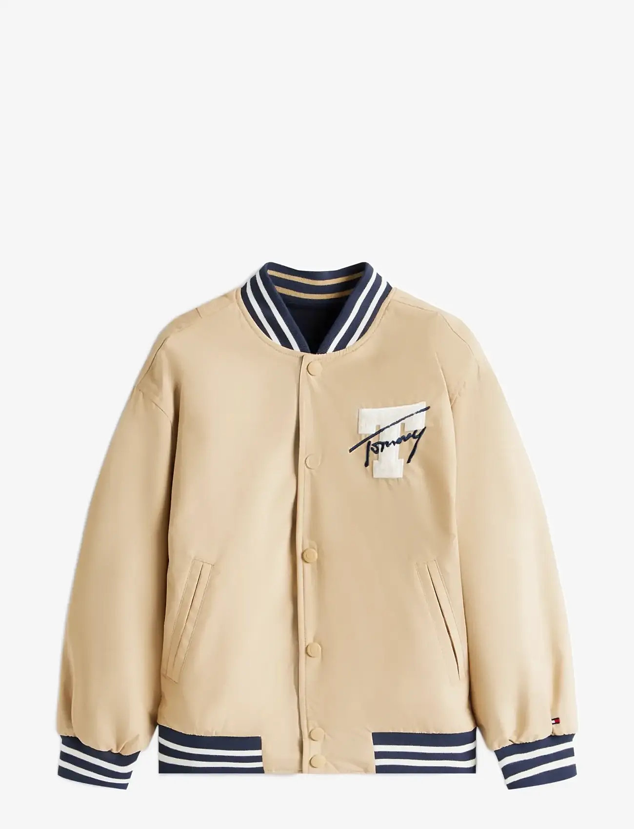 Tommy Hilfiger - REVERSIBLE BOMBER JACKET - bomberjakker - gentle gold dark night navy - 1