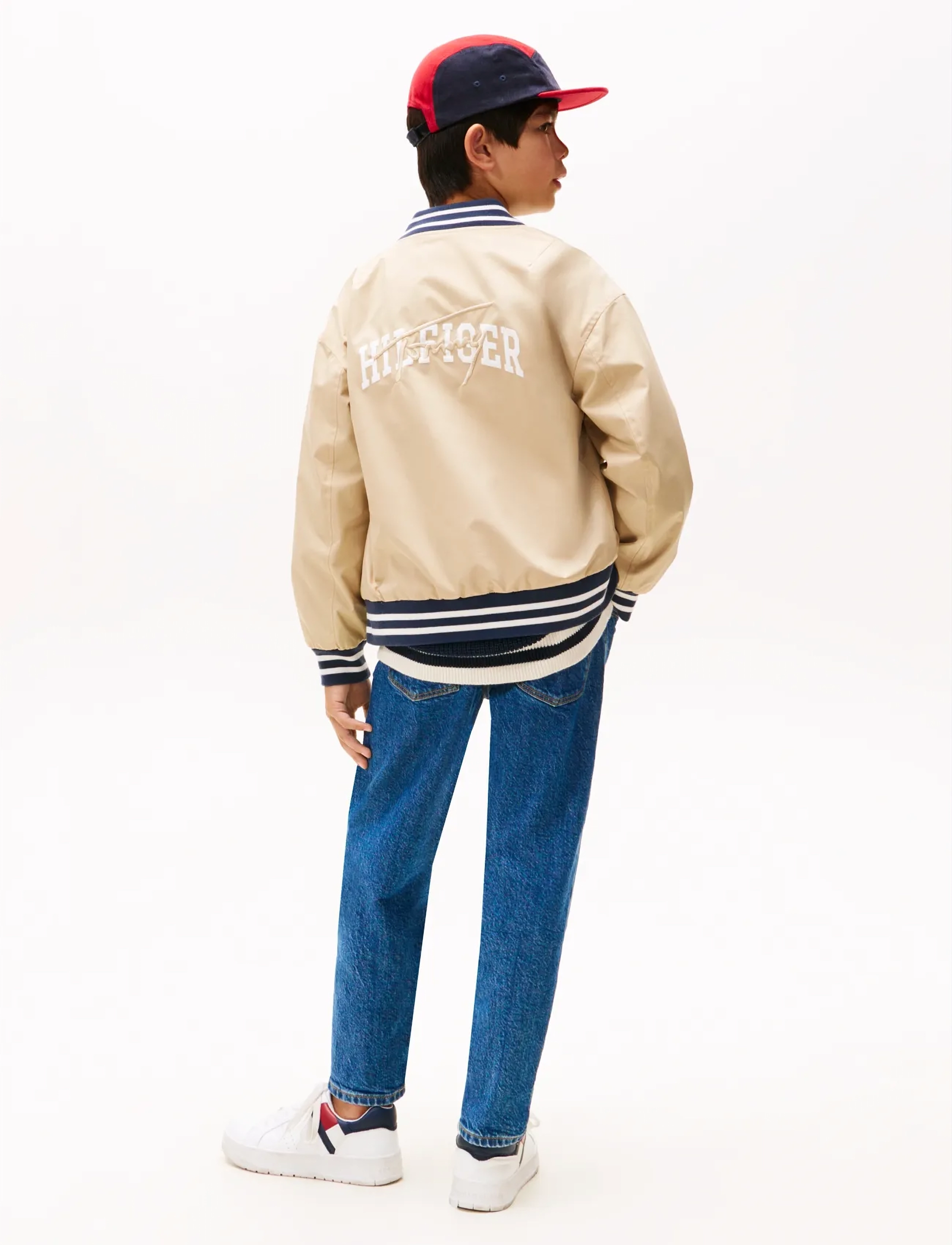 Tommy Hilfiger - REVERSIBLE BOMBER JACKET - bomberjackor - gentle gold dark night navy - 3