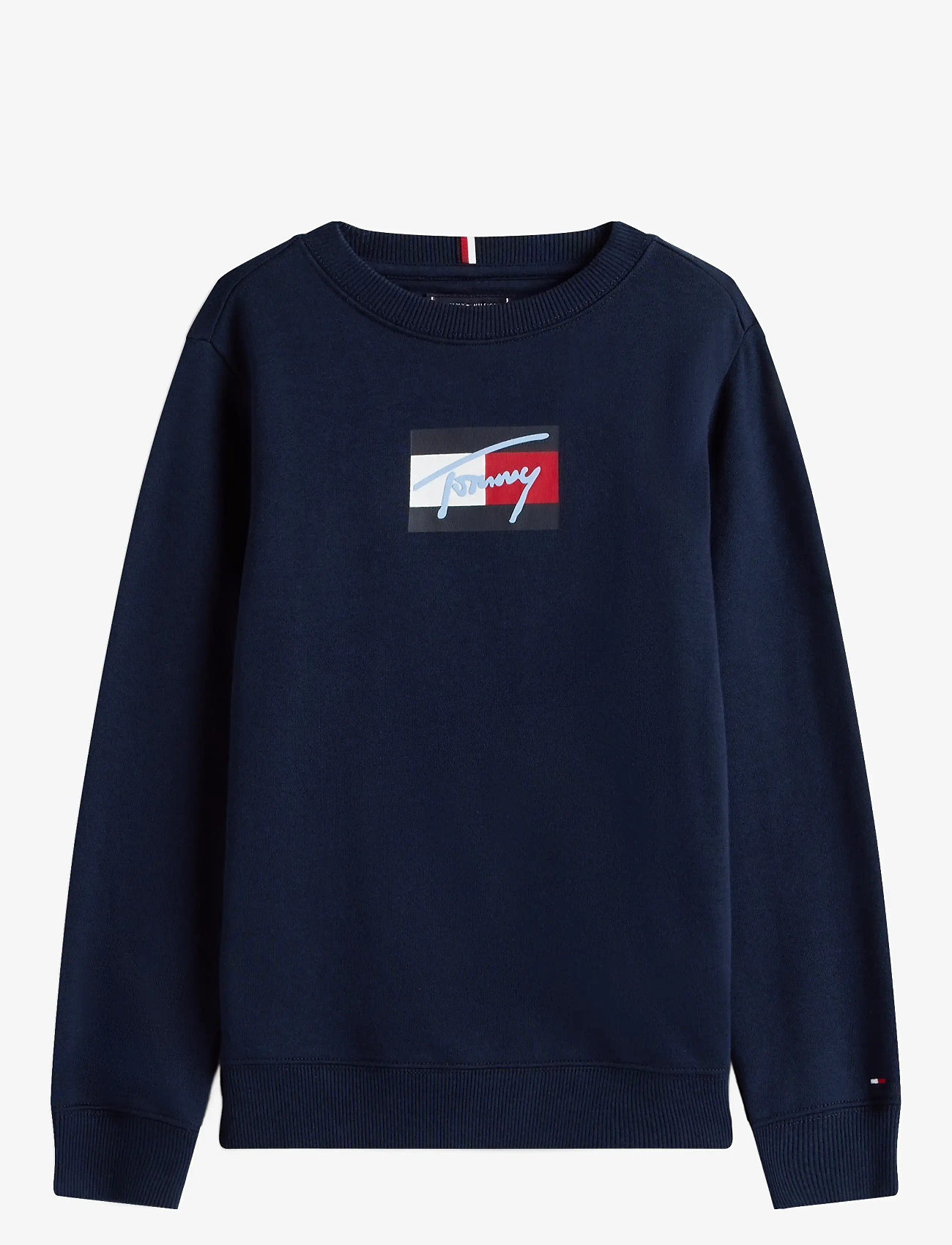 Tommy Hilfiger - TOMMY SCRIPT FLAG SWEATSHIRT - dressipluusid - dark night navy - 1