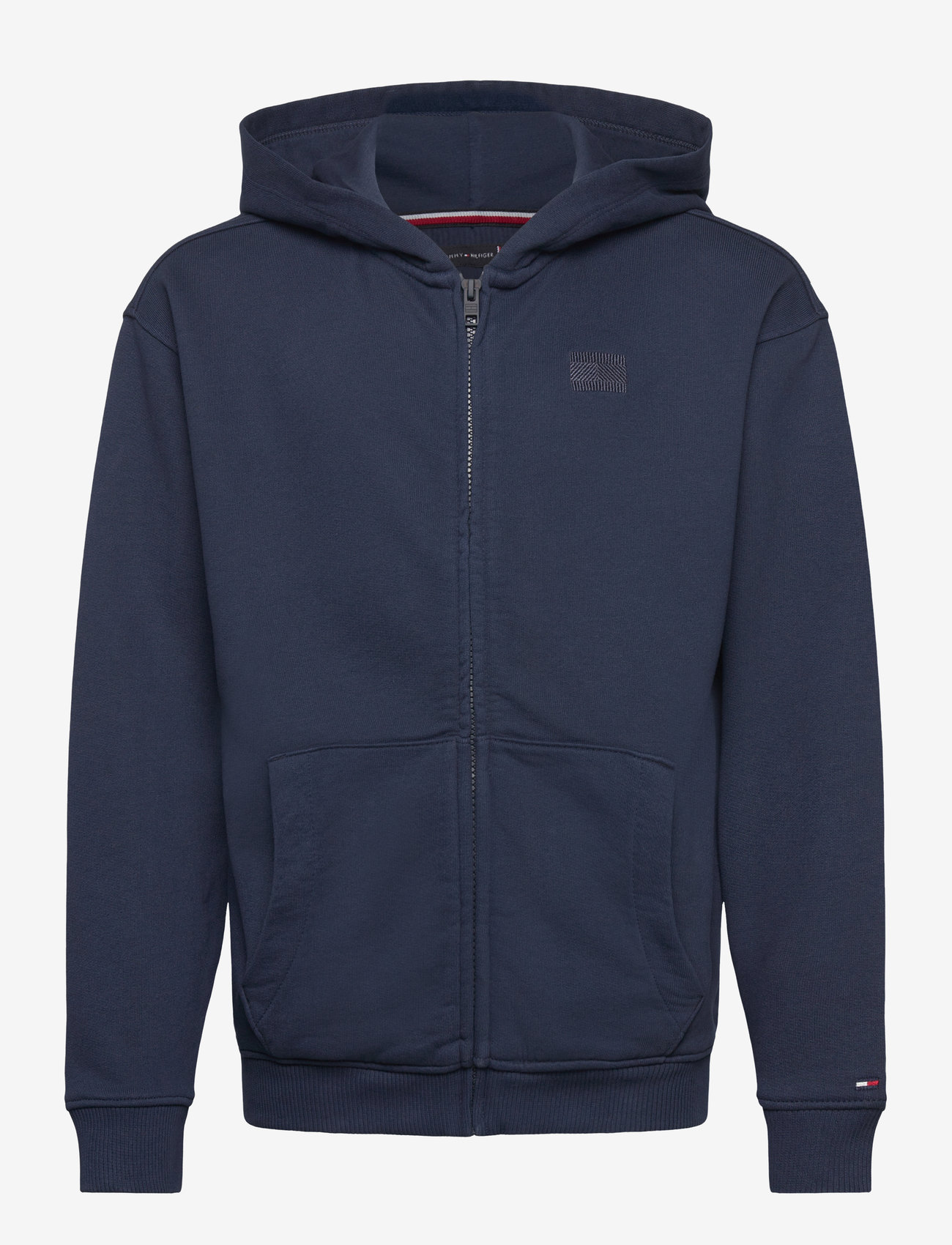 Tommy Hilfiger - TONAL FLAG EMB  ZIP HOODIE - kapuzenpullover - dark night navy - 1
