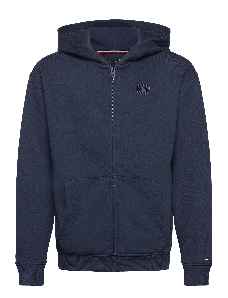 Tommy Hilfiger - TONAL FLAG EMB ZIP HOODIE - kapuzenpullover - dark night navy - 1