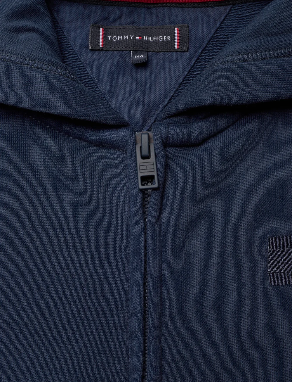 Tommy Hilfiger - TONAL FLAG EMB  ZIP HOODIE - kapuutsiga dressipluusid - dark night navy - 5