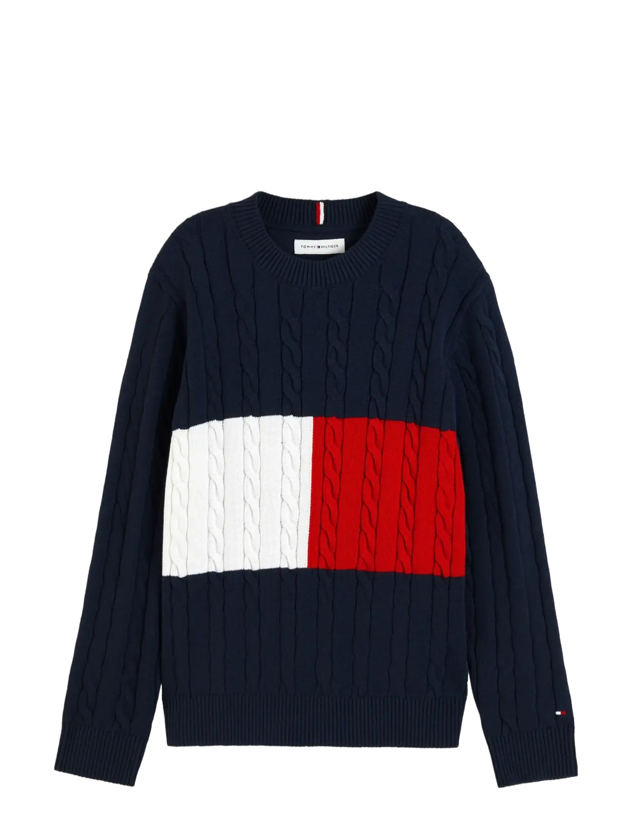 Tommy Hilfiger - COTTON CABLE SWEATER - pullover - blue flag - 1