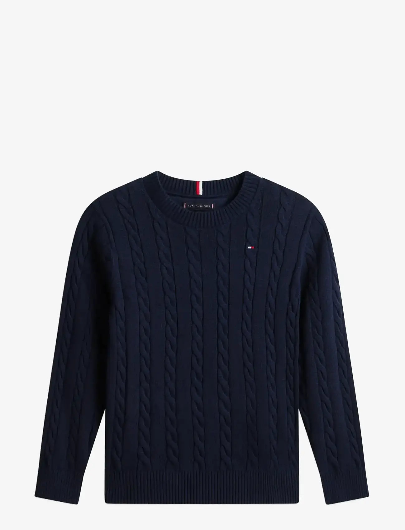Tommy Hilfiger - COTTON CABLE SWEATER - swetry - dark blue - 1