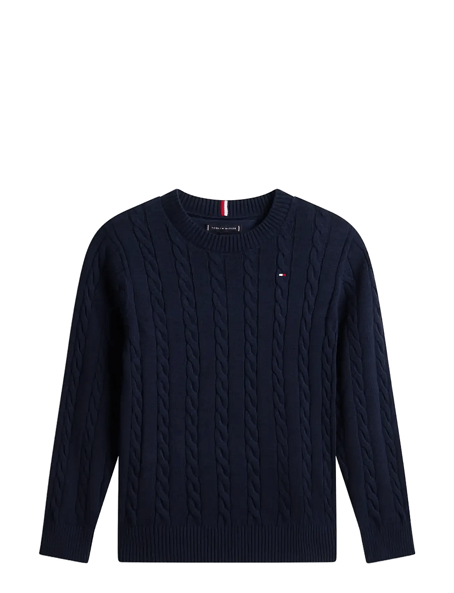 Tommy Hilfiger - COTTON CABLE SWEATER - pullover - dark blue - 1