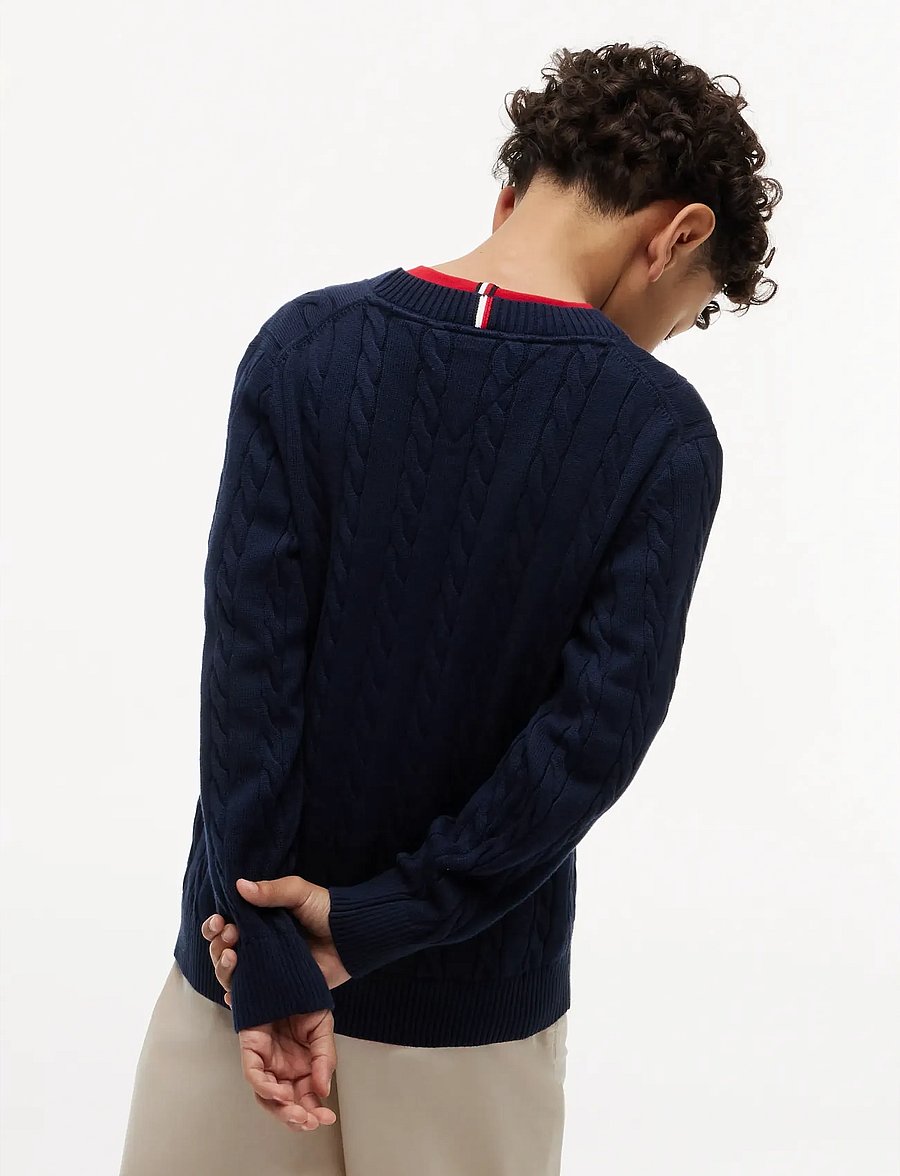 Tommy Hilfiger - COTTON CABLE SWEATER - pullover - dark blue - 2