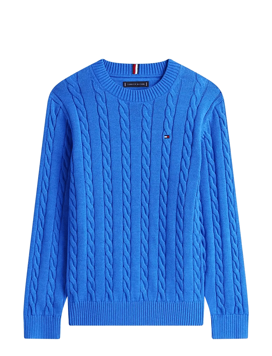 Tommy Hilfiger - COTTON CABLE SWEATER - džemprid - empire blue - 1