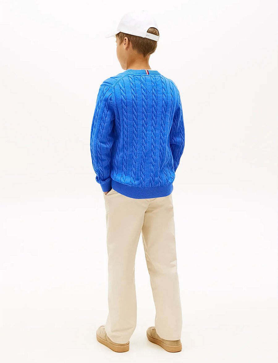 Tommy Hilfiger - COTTON CABLE SWEATER - džemprid - empire blue - 2