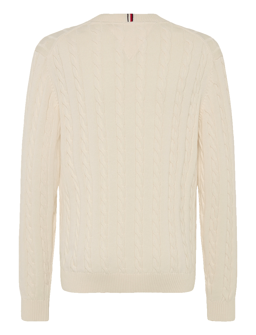 Tommy Hilfiger - COTTON CABLE SWEATER - pullover - ivory petal - 1