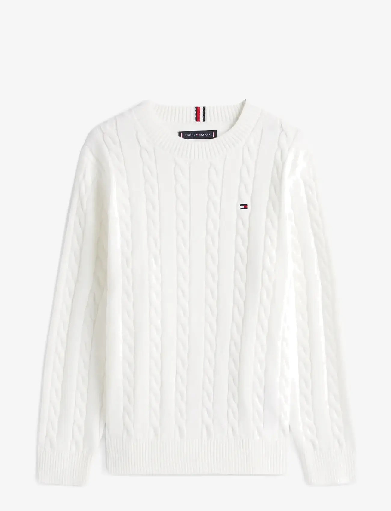 Tommy Hilfiger - COTTON CABLE SWEATER - trøjer - ivory silk - 1