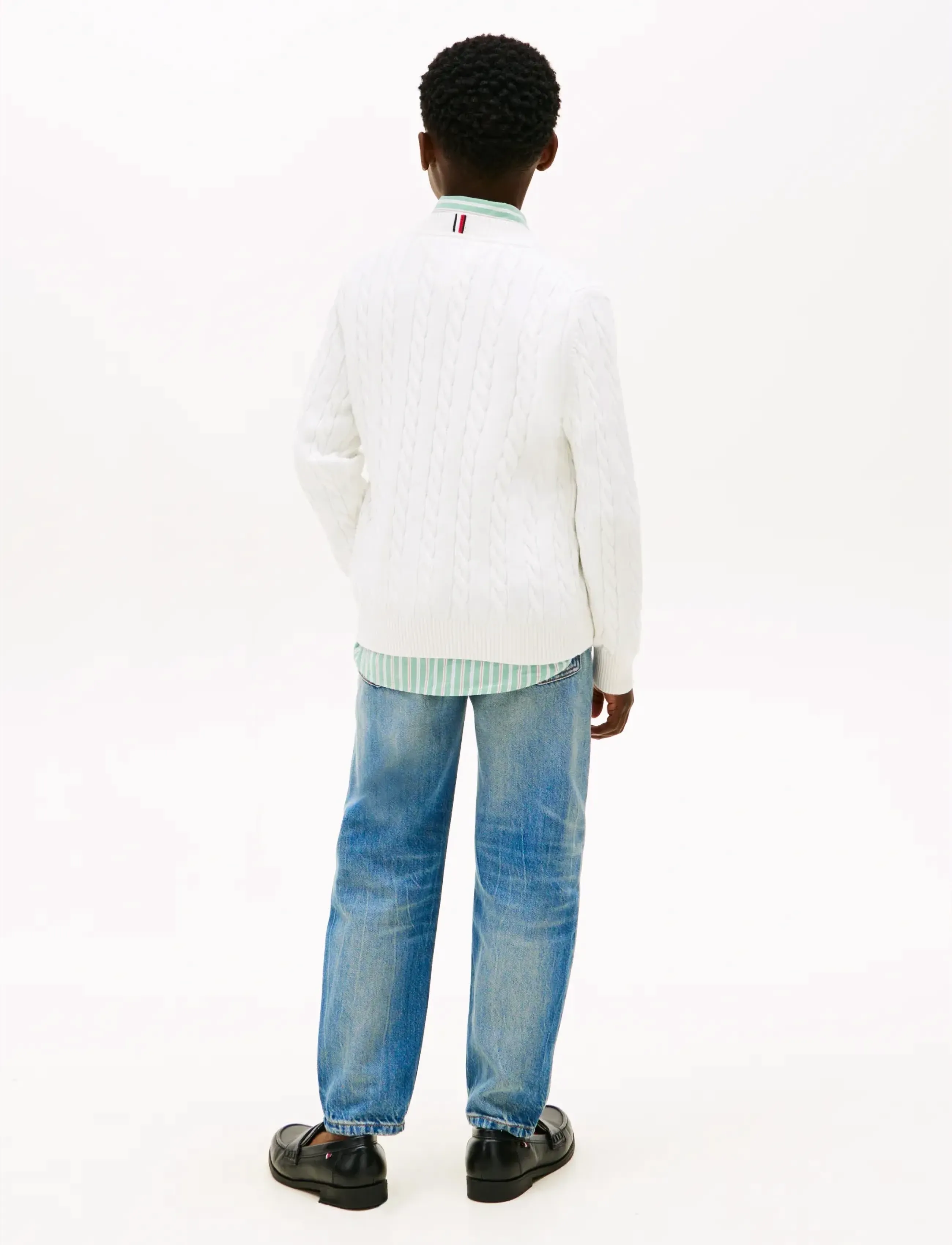 Tommy Hilfiger - COTTON CABLE SWEATER - pullover - ivory silk - 2