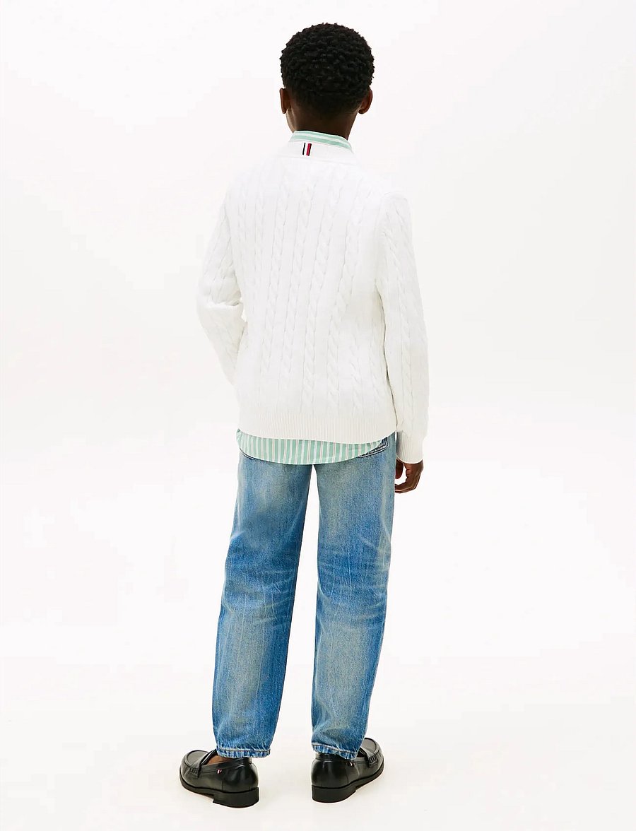 Tommy Hilfiger - COTTON CABLE SWEATER - pullover - ivory silk - 2