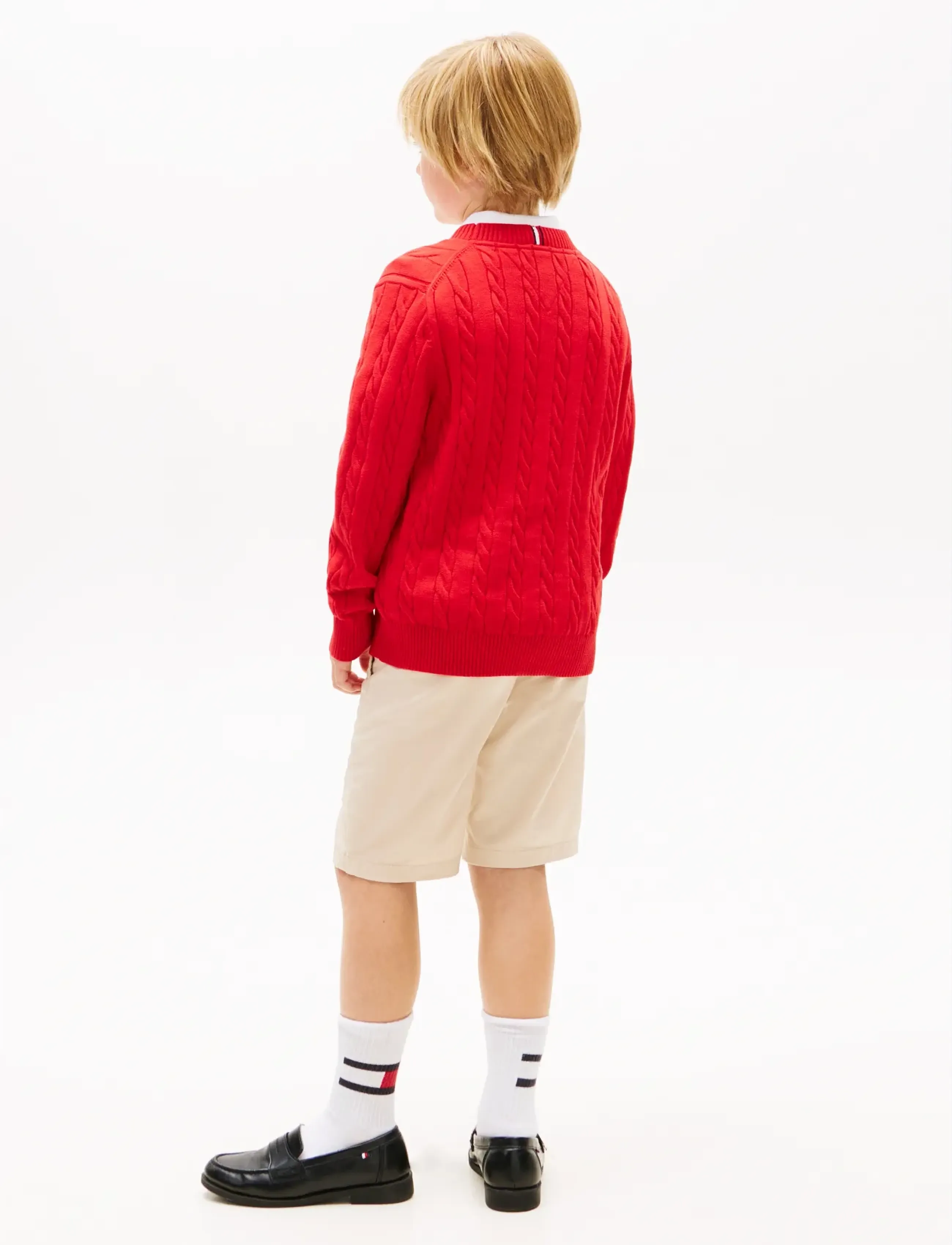 Tommy Hilfiger - COTTON CABLE SWEATER - stickade tröjor - rapid red - 2