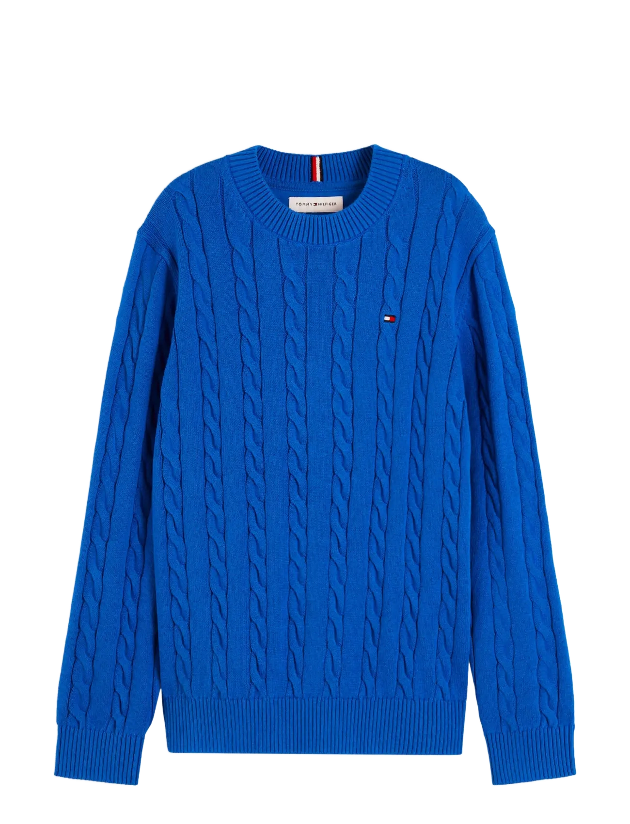 Tommy Hilfiger COTTON CABLE SWEATER - Shoppa efter storlek - VIBRANT BLUE / blue