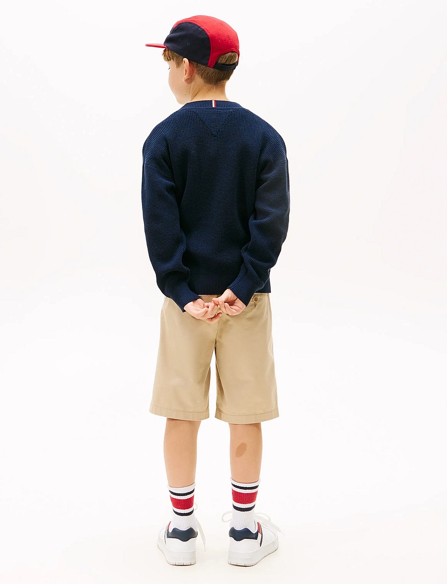 Tommy Hilfiger - COTTON TEXTURE SWEATER - džemperiai - dark night navy - 2