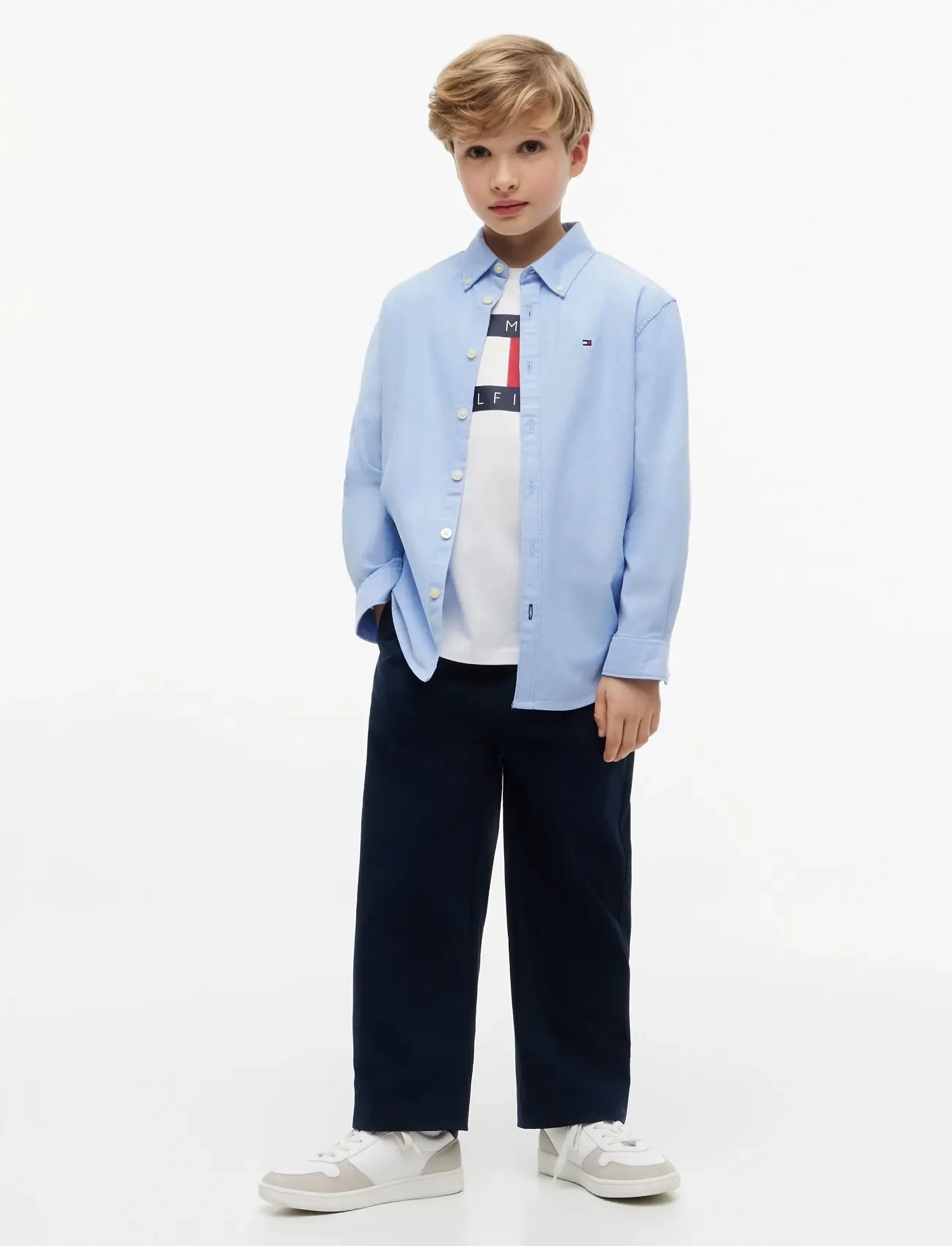 Tommy Hilfiger - BAGGY PLEATED CHINO PANT - pantalons chino - dark night navy - 3