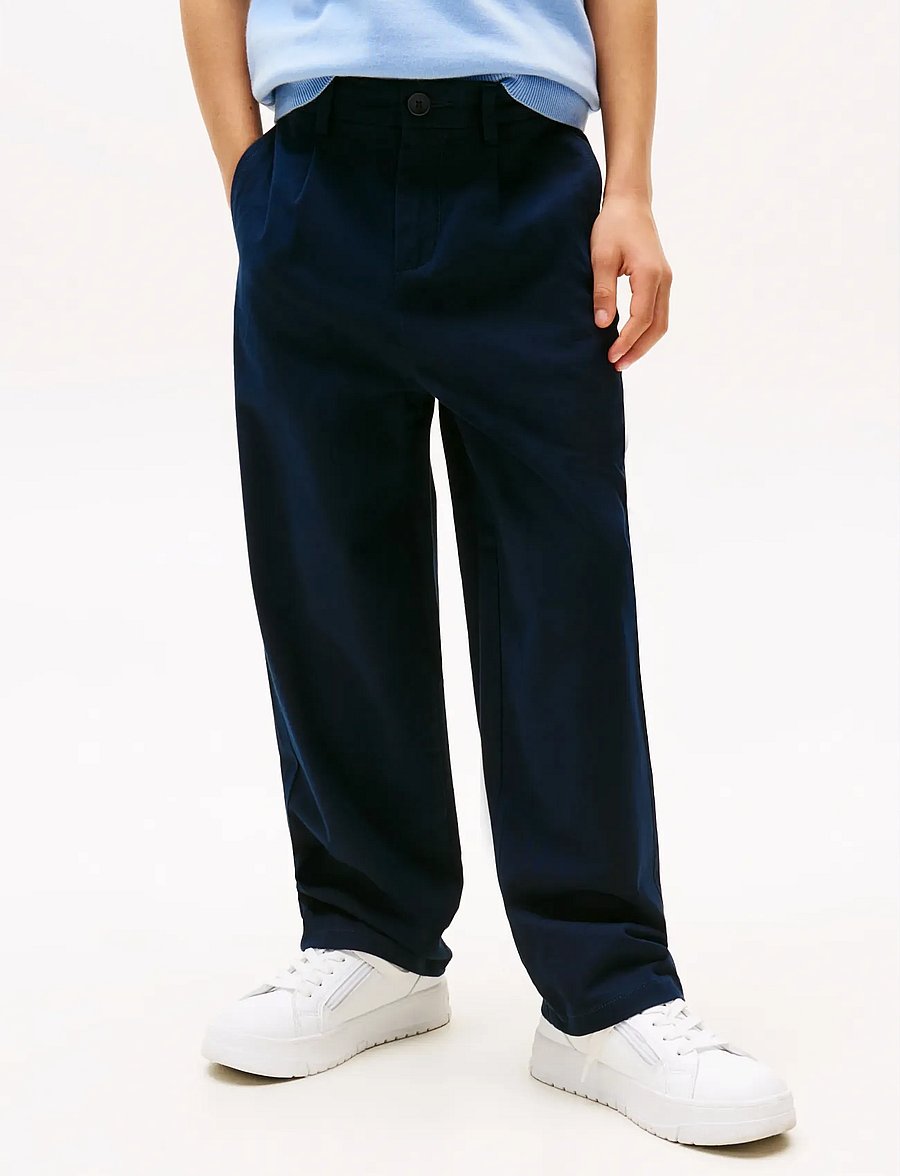 Tommy Hilfiger - BAGGY PLEATED CHINO PANT - chinos - dark night navy - 5
