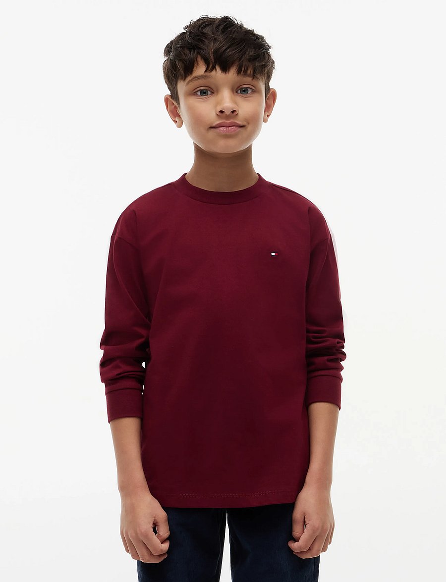 Tommy Hilfiger - ESSENTIAL T-SHIRT LS - pullover - burgundy - 0