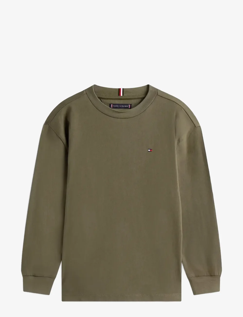 Tommy Hilfiger - ESSENTIAL T-SHIRT LS - stickade tröjor - pewter green - 1