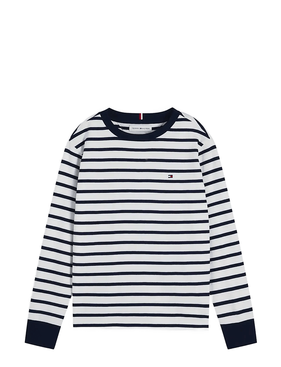Tommy Hilfiger - STRIPE T-SHIRT LS - langærmede t-shirts - navy stripe - 1