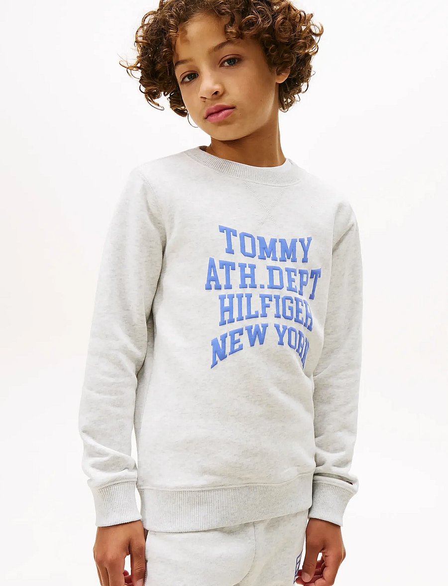 Tommy Hilfiger - ATHLETIC VARSITY SWEATSHIRT - sweatshirts - light grey heather - 0