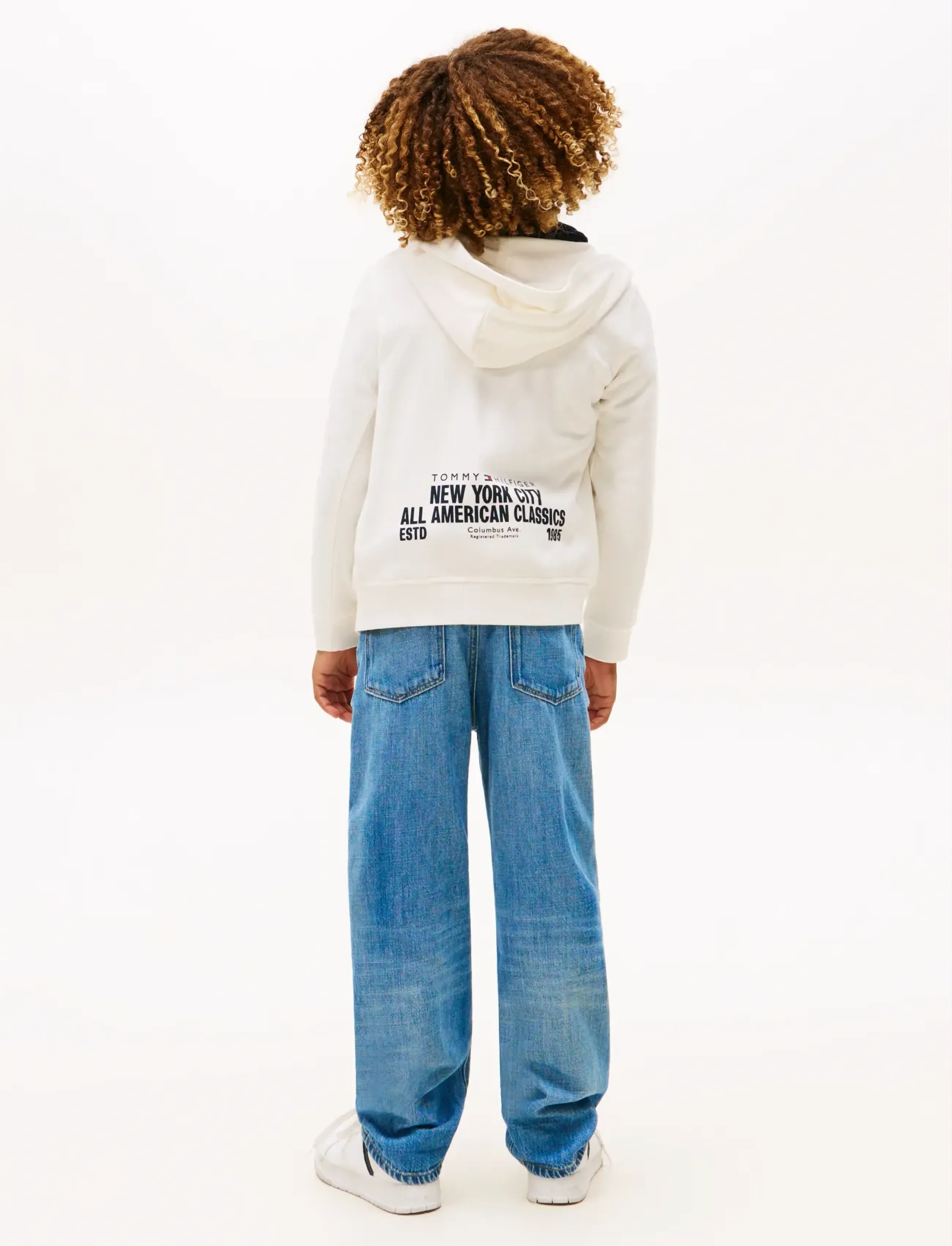 Tommy Hilfiger - NYC PRINT ZIPTHROUGH HOODIE - ivory silk - 3