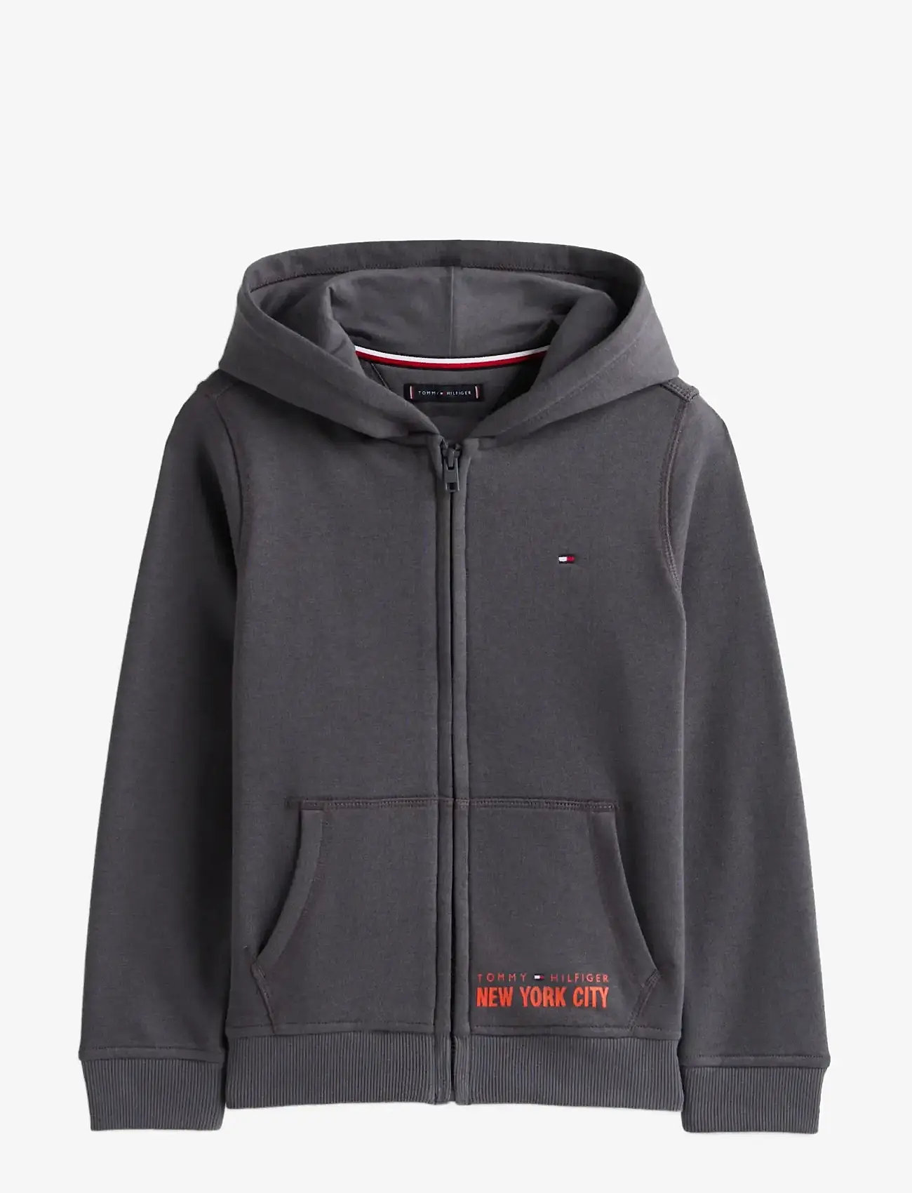 Tommy Hilfiger - NYC PRINT ZIPTHROUGH HOODIE - kapuzenpullover - washed black - 1