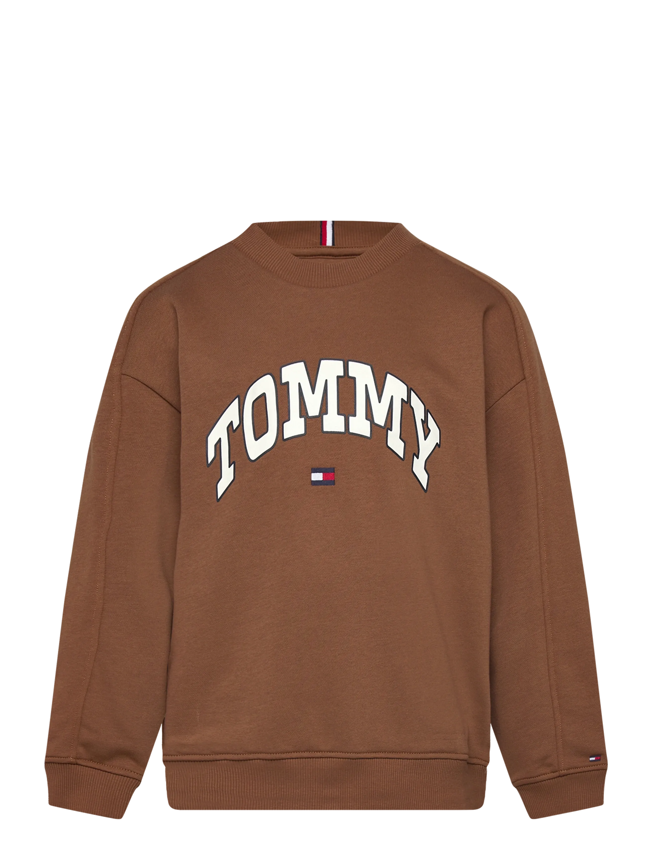 TOMMY HILFIGER Varsity Raised Print Sweatshirt Braun - 104 - Kinder