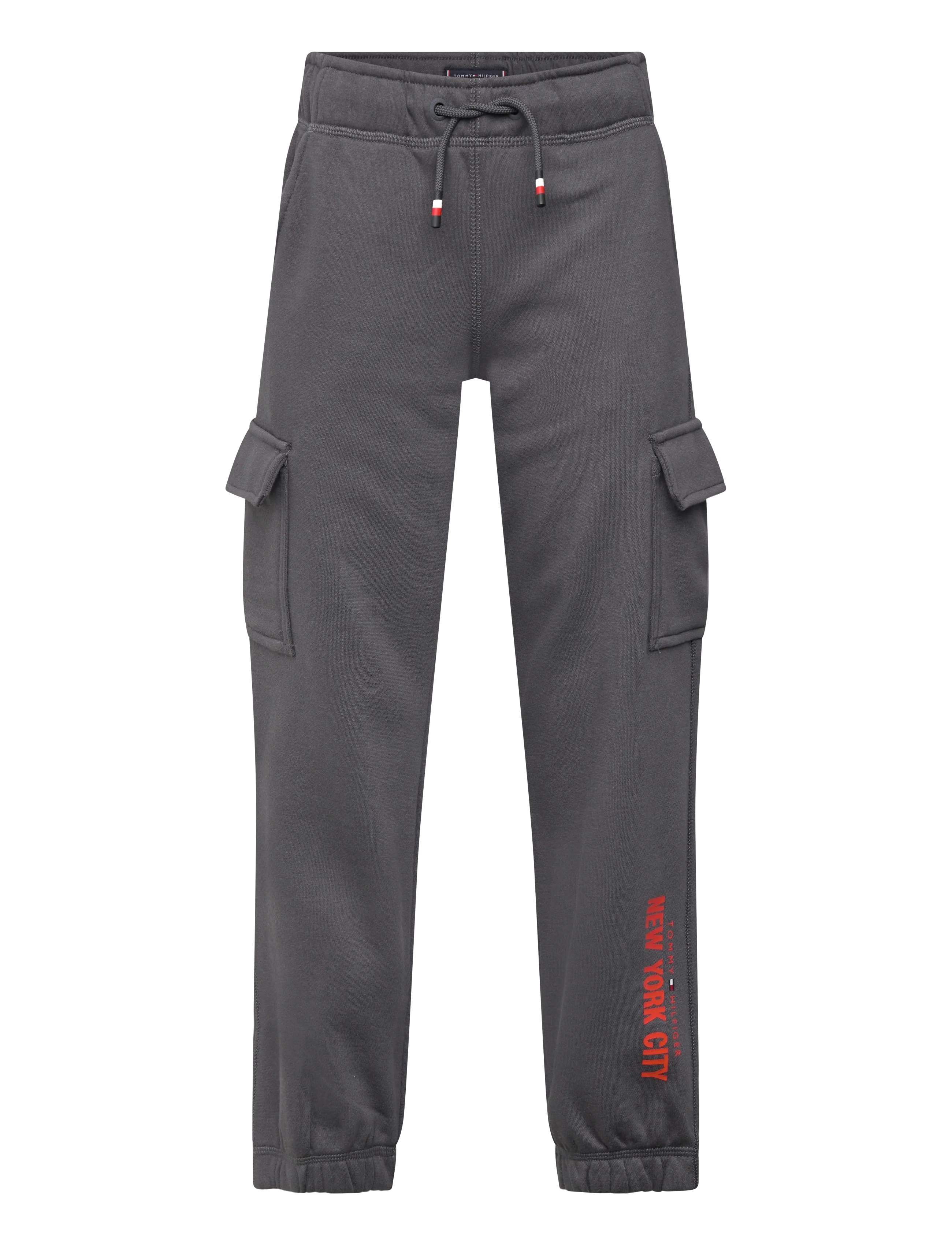 Tommy Hilfiger NYC PRINT CARGO SWEATPANTS - Kleidung - WASHED BLACK / grey