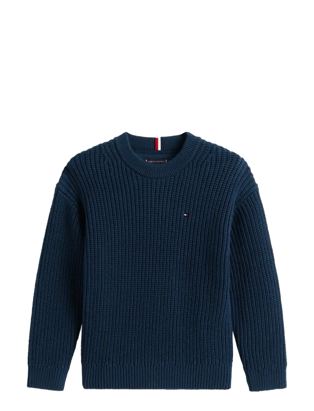 Tommy Hilfiger HALF CARDIGAN C-NECK SWEATER - Strik - DARK NIGHT NAVY / navy