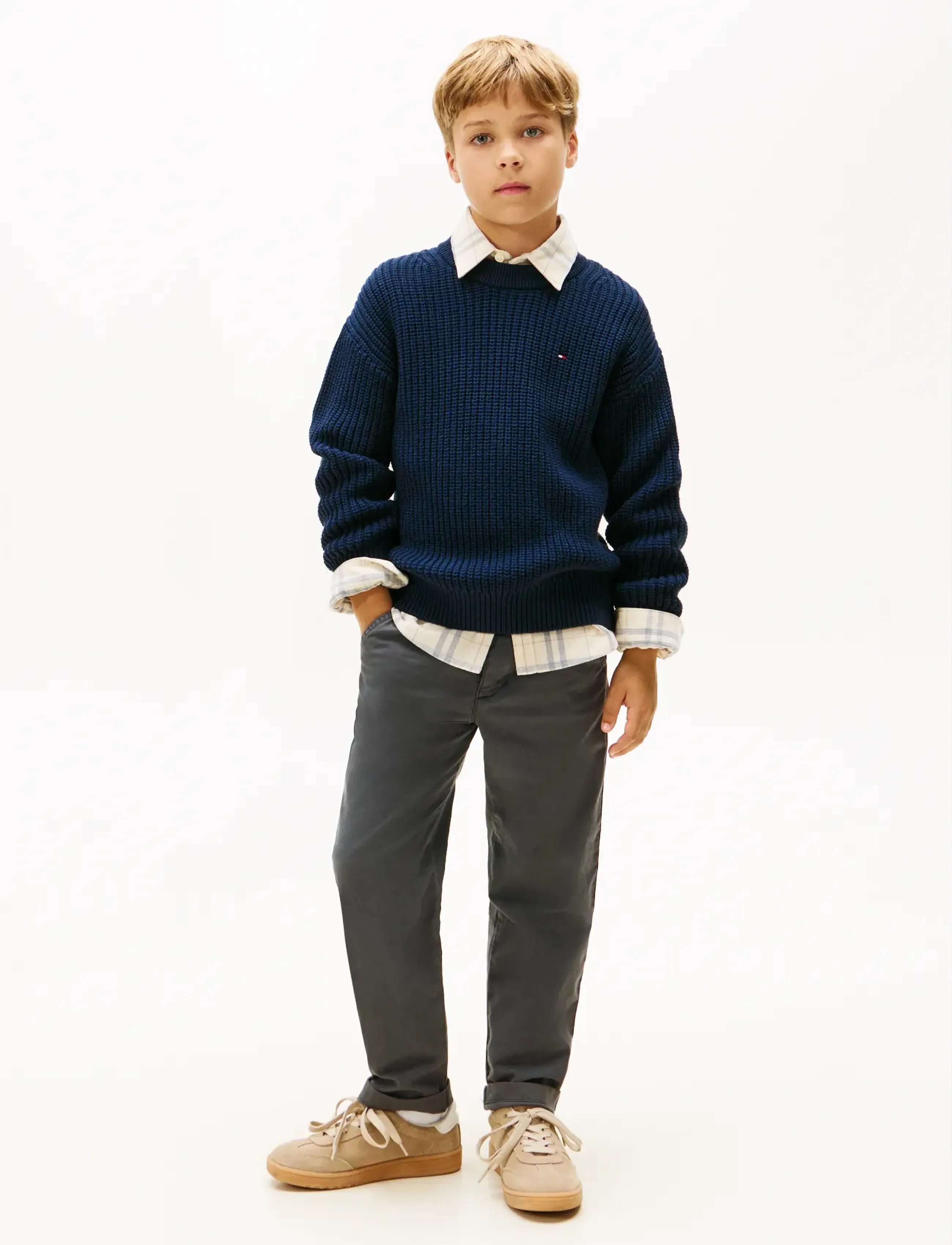 Tommy Hilfiger - HALF CARDIGAN C-NECK SWEATER - dark night navy - 2