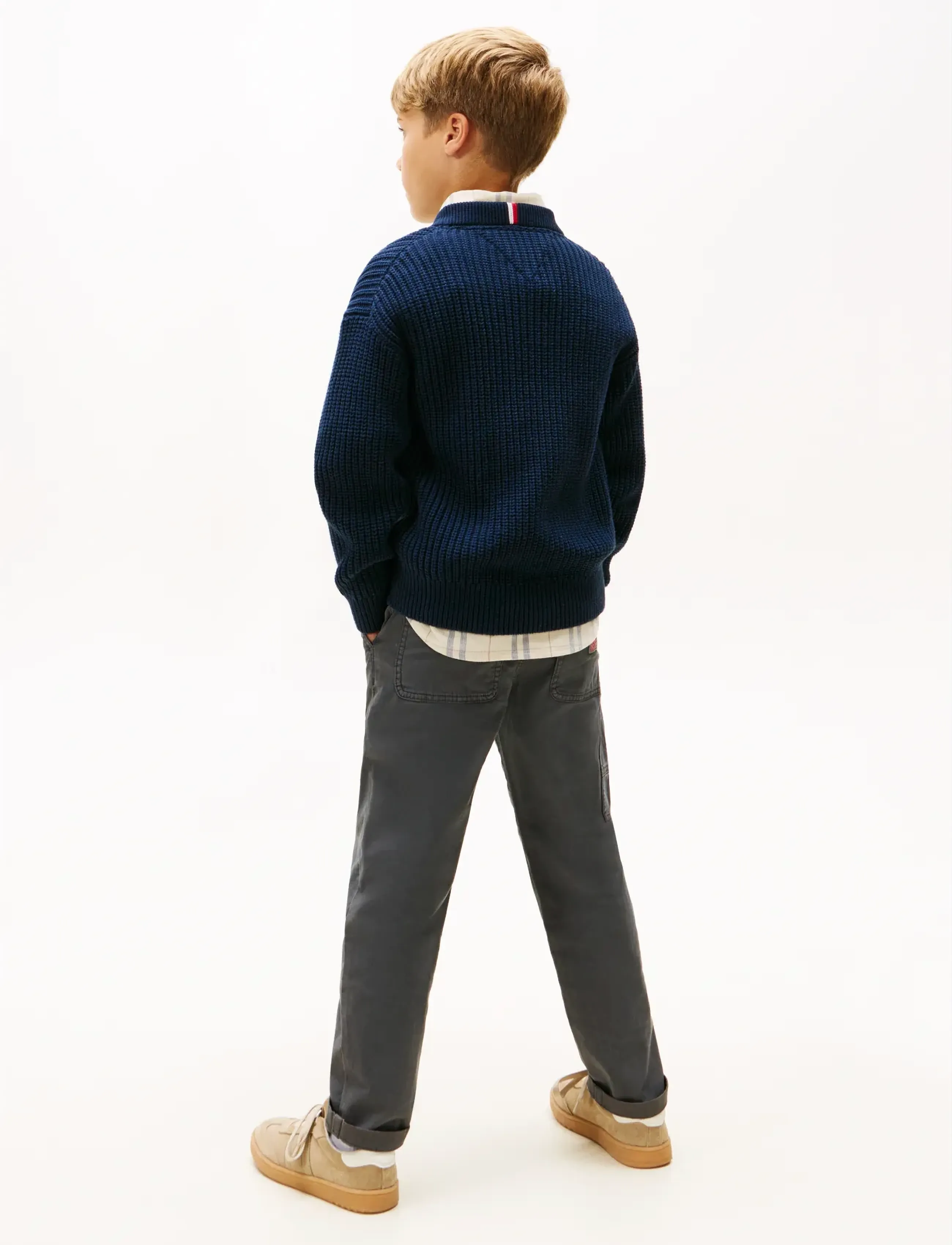 Tommy Hilfiger - HALF CARDIGAN C-NECK SWEATER - dark night navy - 3