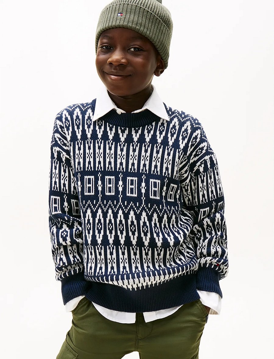 Tommy Hilfiger - FAIRISLE C-NECK SWEATER - pullover - aop fairisle - 0