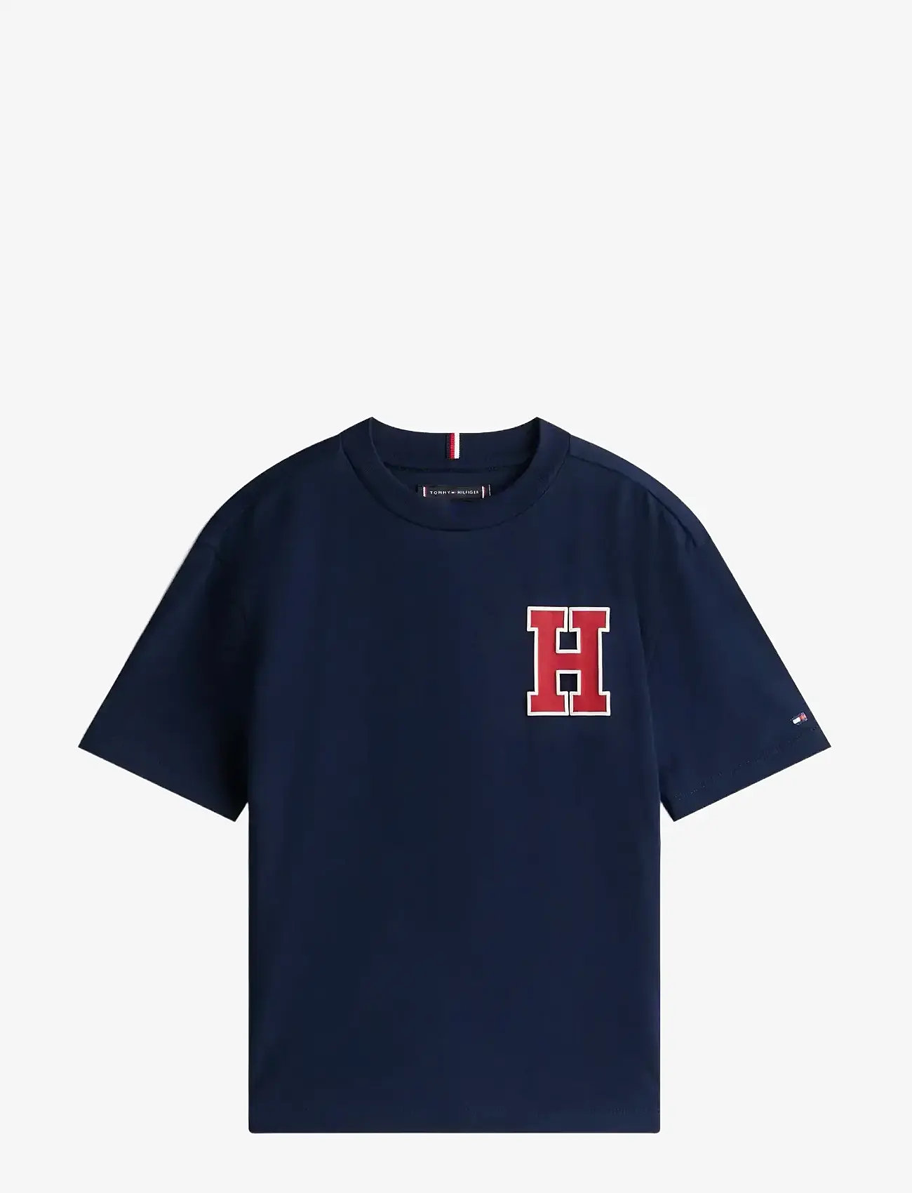 Tommy Hilfiger - VARSITY FRONT BACK PRINT TEE SS - dark night navy - 1