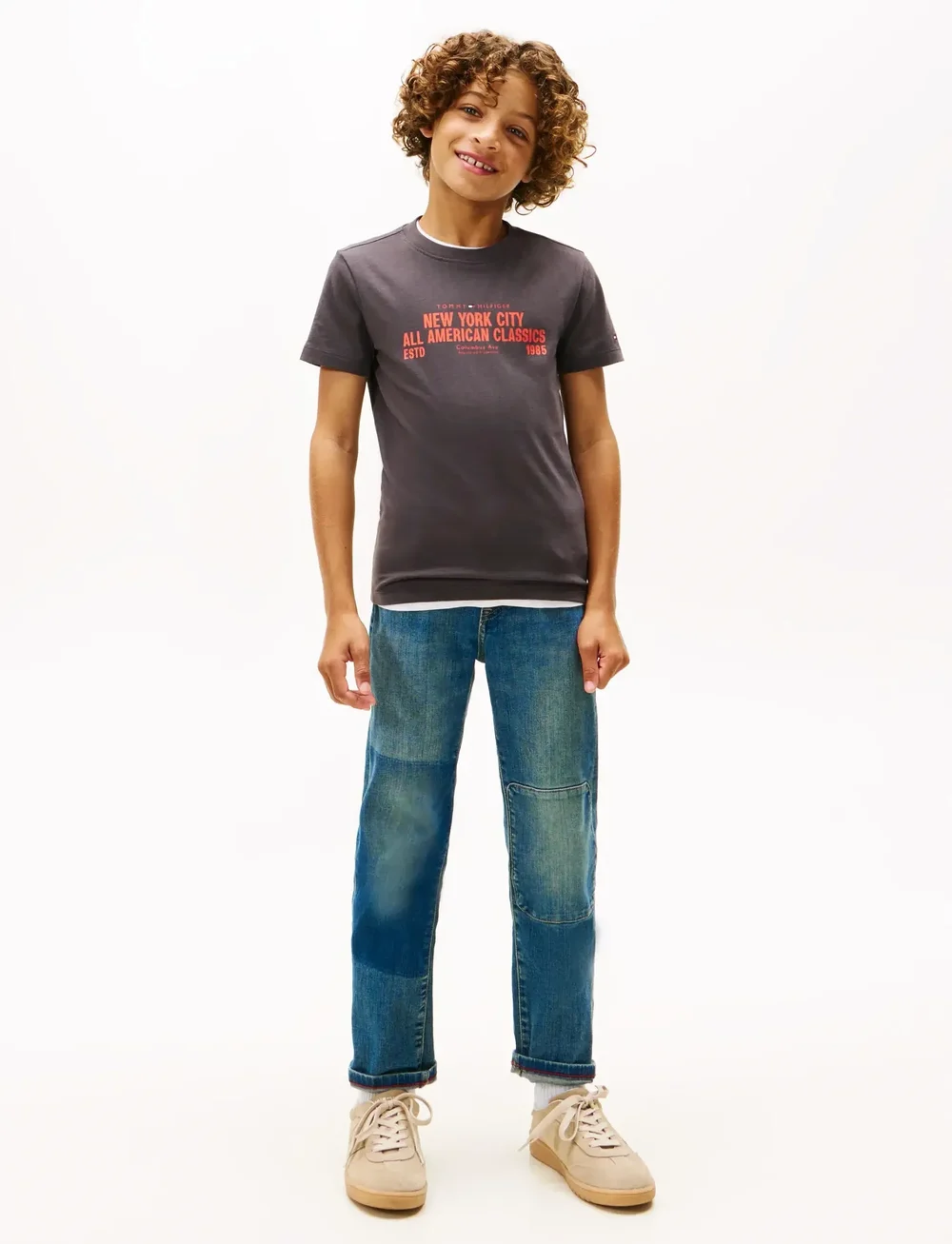 Tommy Hilfiger - NYC PRINT GRAPHIC TEE SS - kortärmade t-shirts - washed black - 3