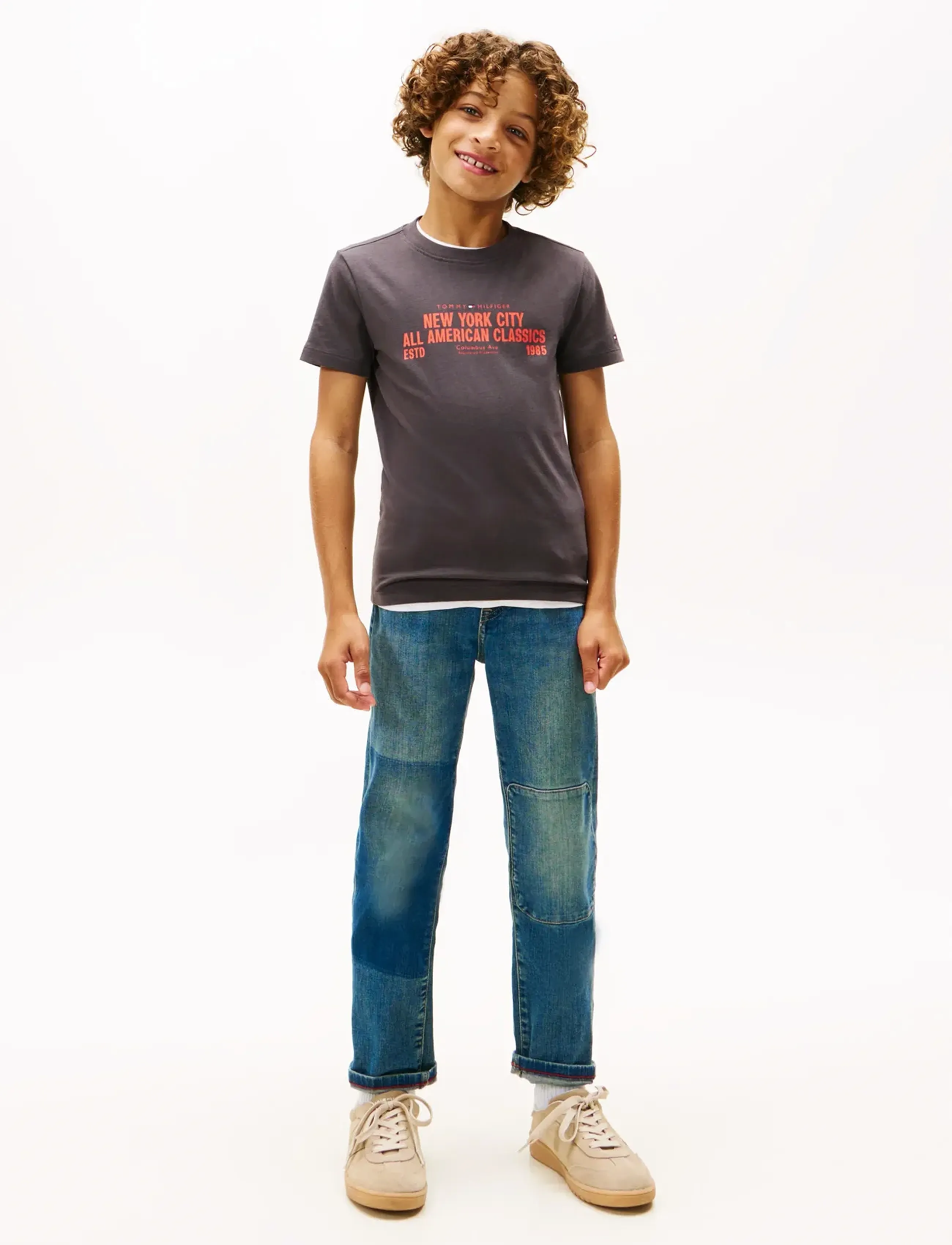 Tommy Hilfiger - NYC PRINT GRAPHIC TEE SS - krótki rękaw - washed black - 3