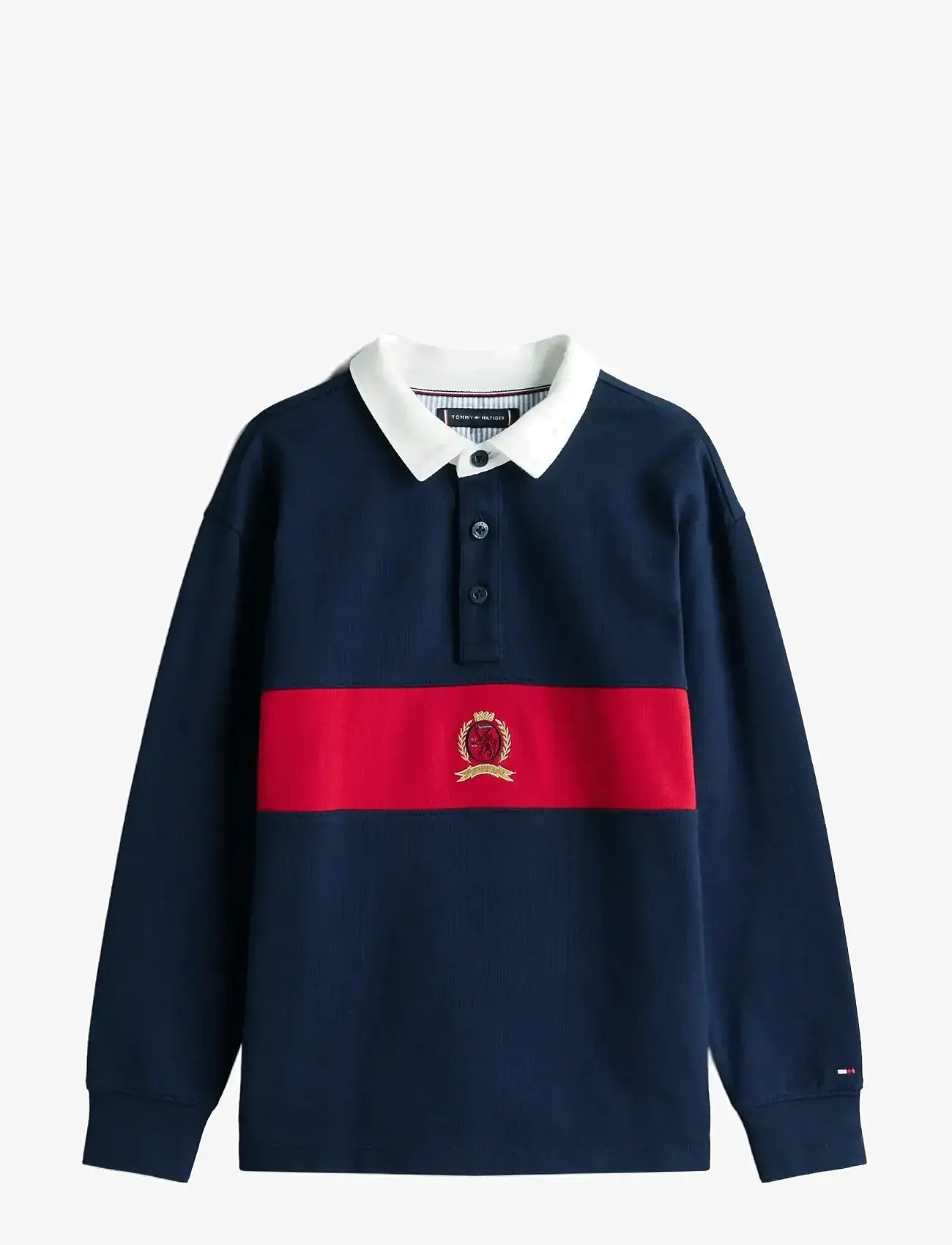 Tommy Hilfiger - CREST GRAPHIC POLO LS - pikkade varrukatega polod - dark night navy - 1