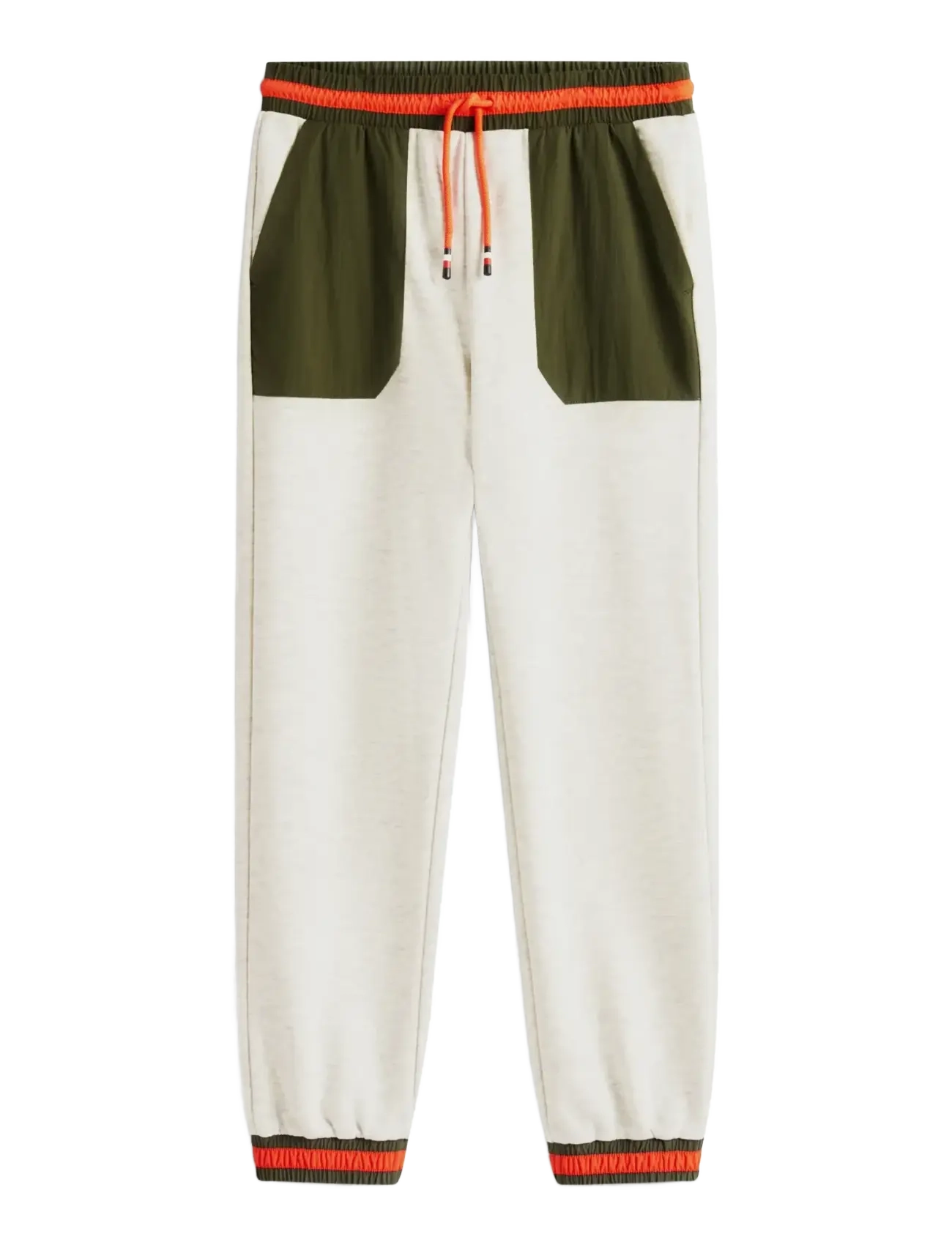 Tommy Hilfiger FABRIC MIX CLRBLOCK SWEATPANTS - Tøj - LIGHT GREY HEATHER COLOURBLOCK / grey