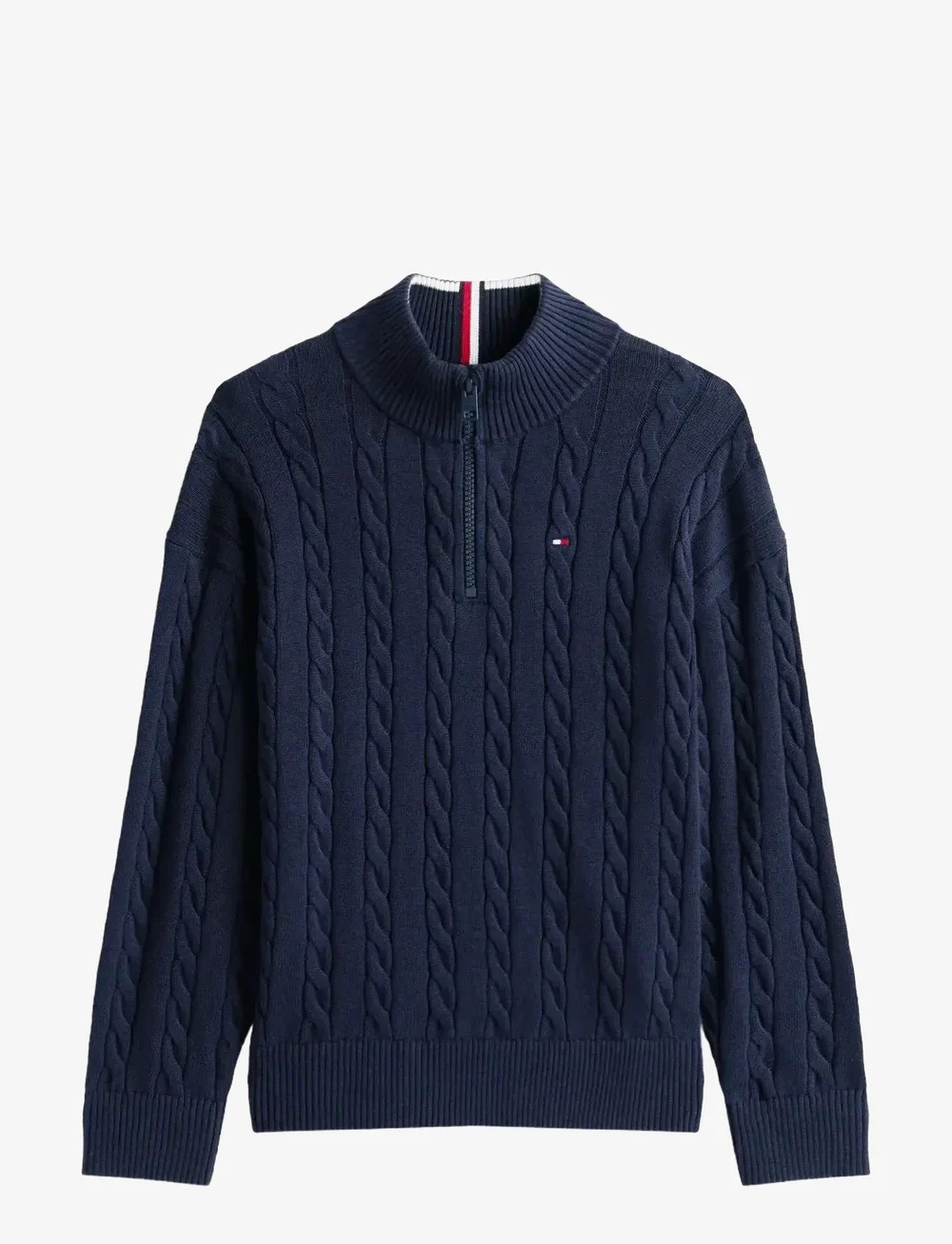 Tommy Hilfiger - COTTON CABLE HALF ZIP SWEATER - pullover - dark night navy - 1