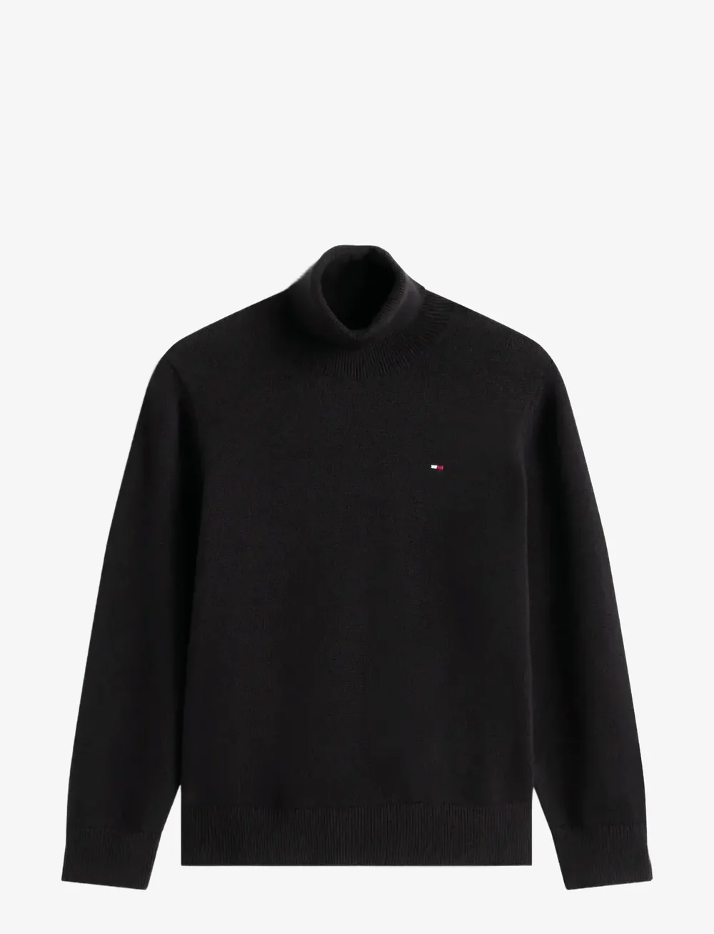 Tommy Hilfiger - COTTON TURTLE NECK SWEATER - stickade tröjor - black - 1
