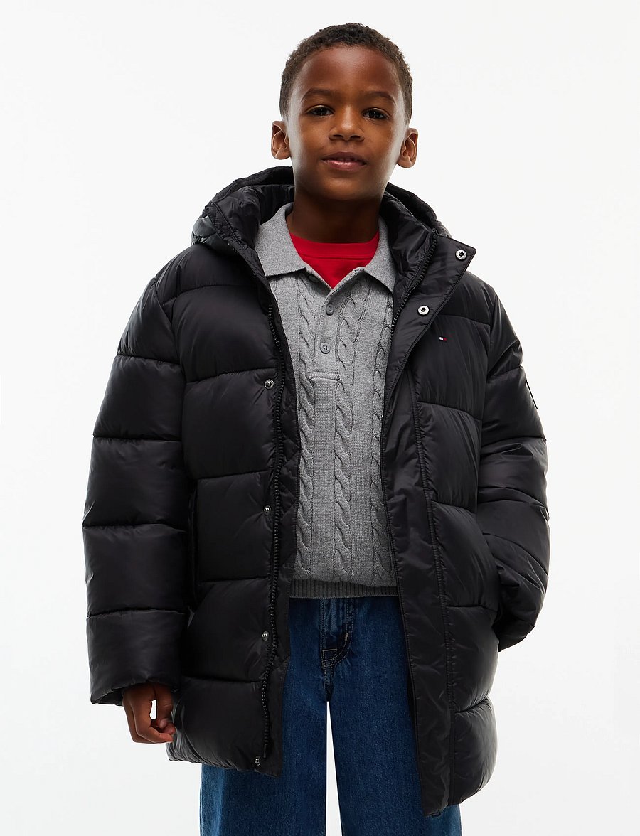 Tommy Hilfiger - ESSENTIAL PADDED PARKA - talvejoped - black - 0