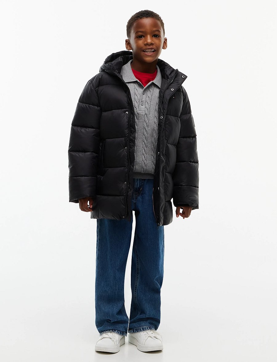 Tommy Hilfiger - ESSENTIAL PADDED PARKA - talvejoped - black - 4
